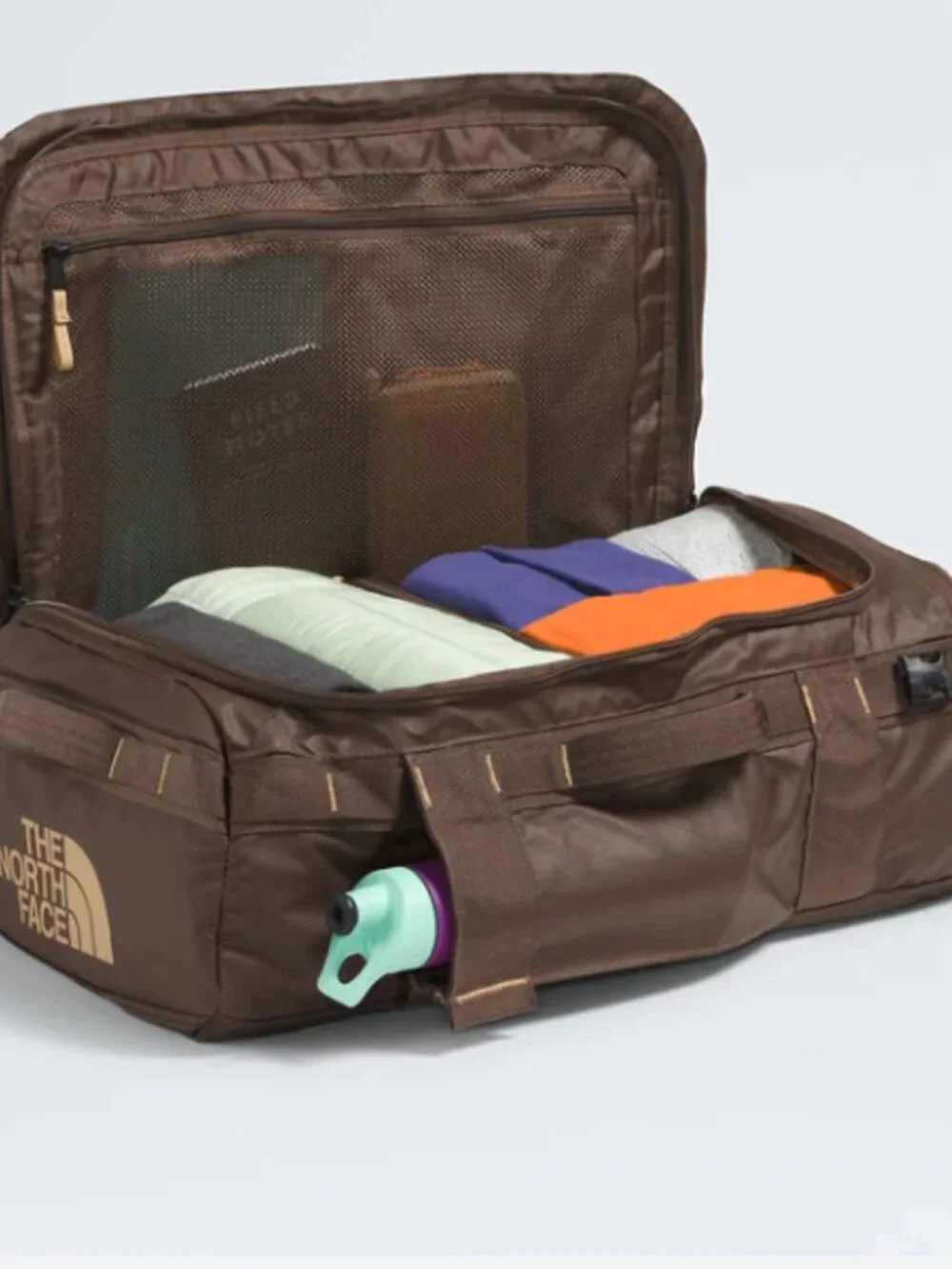 NWT! NEW! The North Face Base Camp Voyager Packable Duffel Backpack 32L - Brown